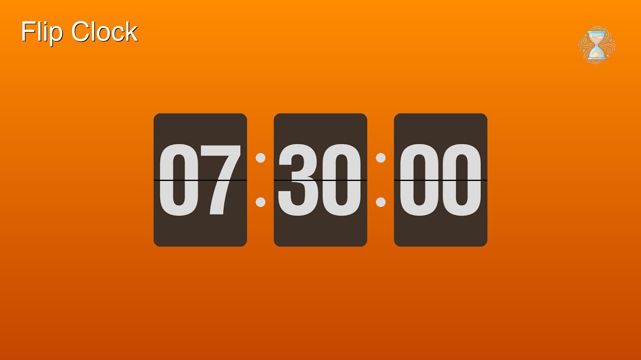 7 Hour 30 Minute Timer ⏱️ Flip Clock Countdown | Sleep & Study Timer - ChronoFlow