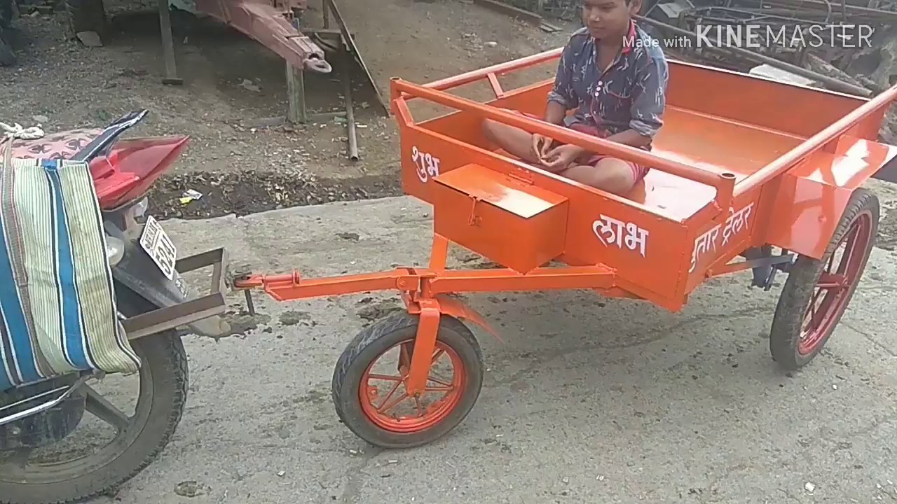Motorcycle trolley Jugaad