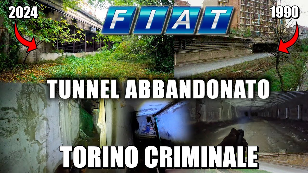 IL TUNNEL FERROVIARIO FIAT ABBANDONATO SOTTO TORINO: UN COVO DI CRIMINALITÀ NEL CUORE DELLA CITTÀ!