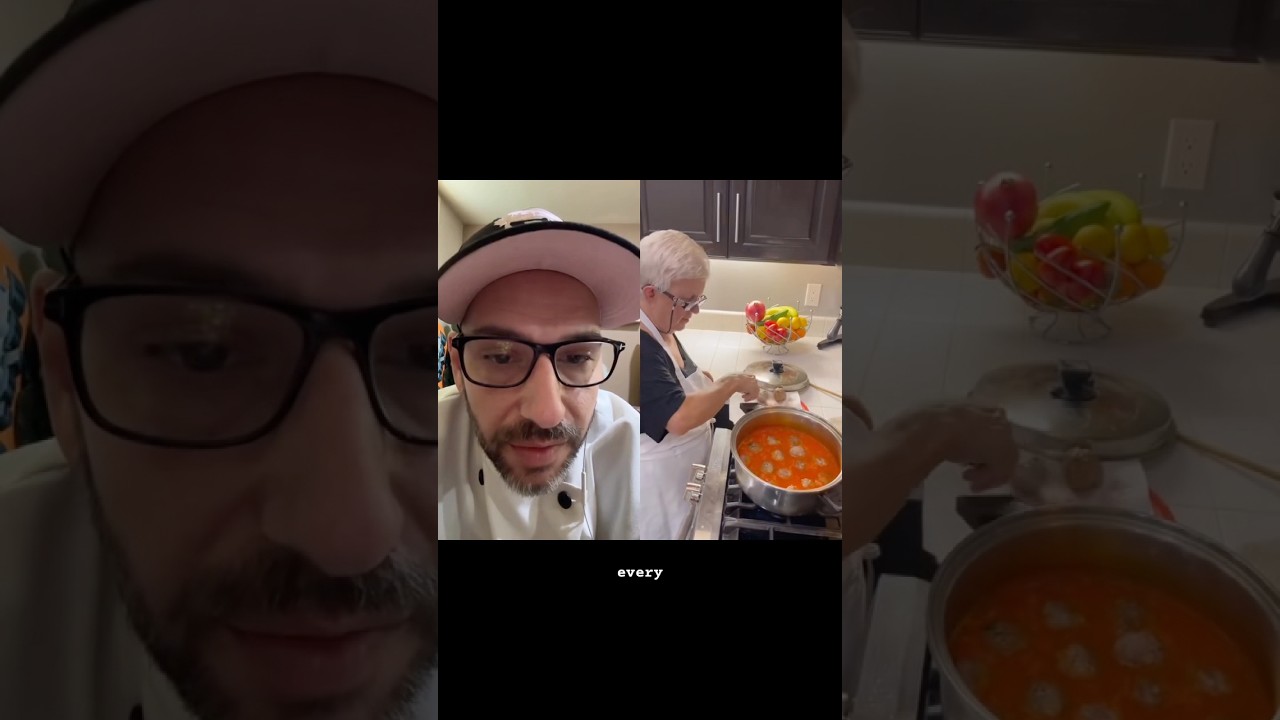 gold medal meatballs🥇 (🎥: thatladyanna) #chef #chefreactions #reaction #shorts