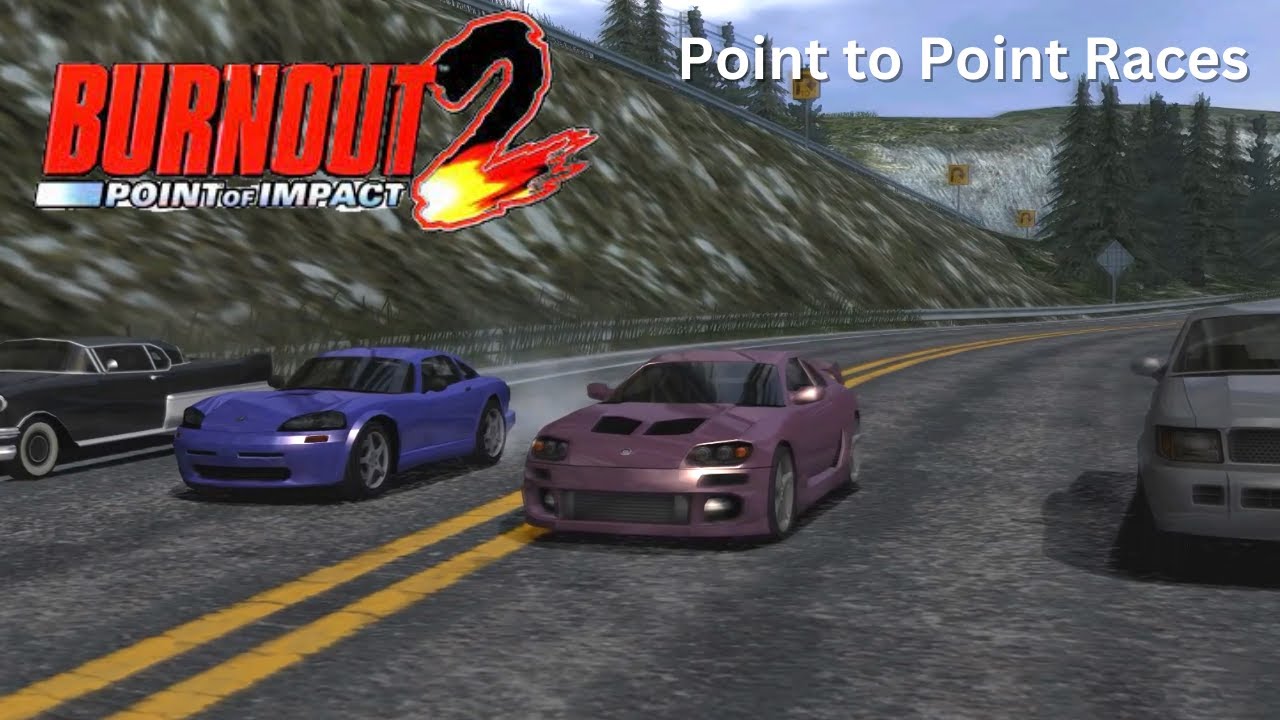 Burnout 2: Point of Impact (PS2) - Point to Point Races