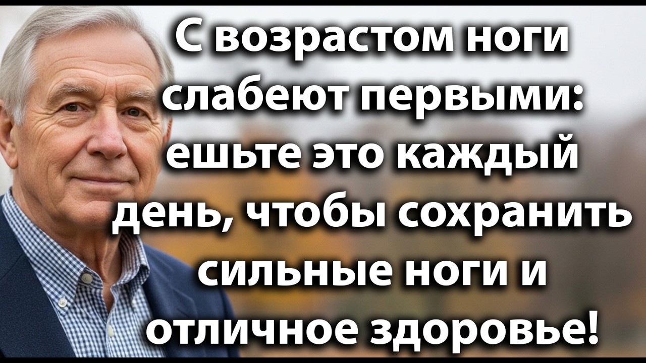 С Возрастом Ноги Слабеют Первыми. Ешьте Это Каждый День Для Сильных Ног И Крепкого Здоровья!