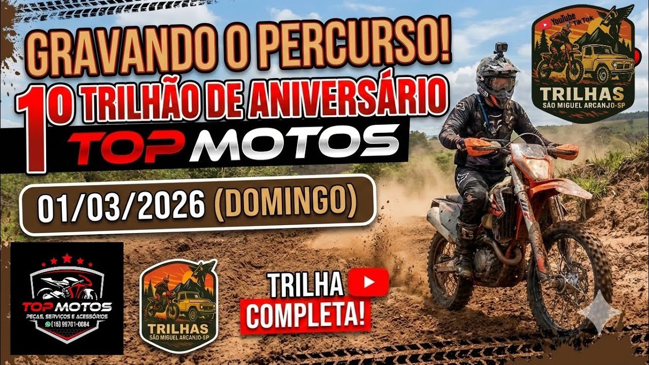 CRAVANDO O PERCURSO: Trilha Completa do 1º Trilhão Top Motos! 🏍️💨