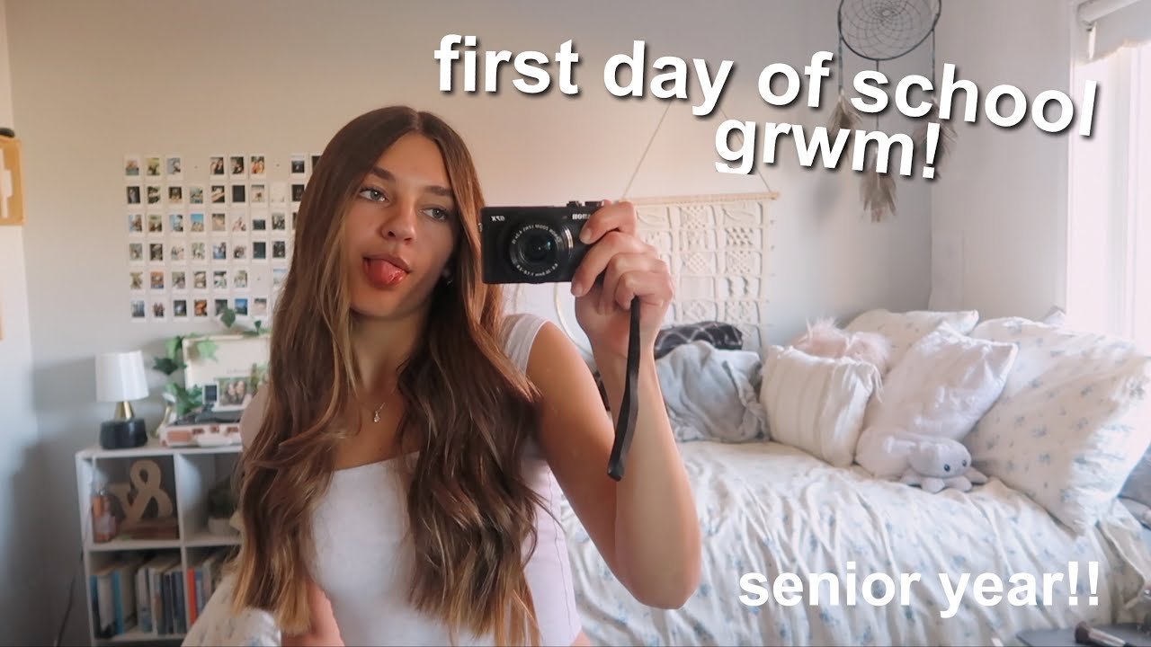 first day of school grwm! (senior year)