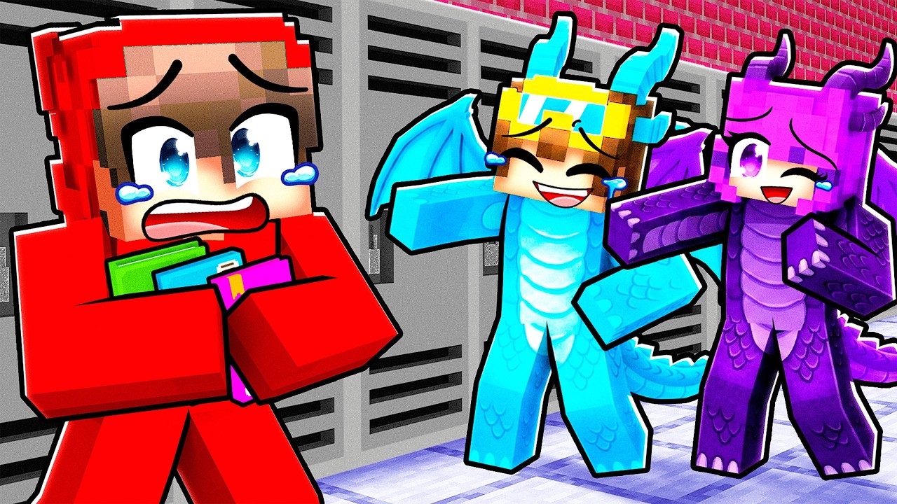 Поступил в ШКОЛУ ТОЛЬКО ДЛЯ ДРАКОНОВ в Minecraft..