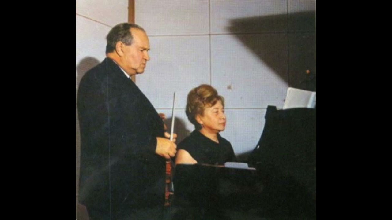 David Oistrakh Szymanowski Nocturne and Tarantella, Frida Bauer, piano Live Moscow 1964
