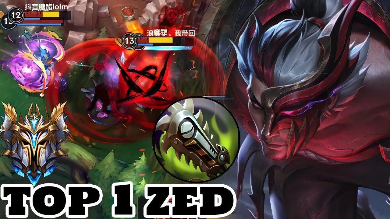 Wild Rift Zed - Top 1 Zed Gameplay Rank sovereign