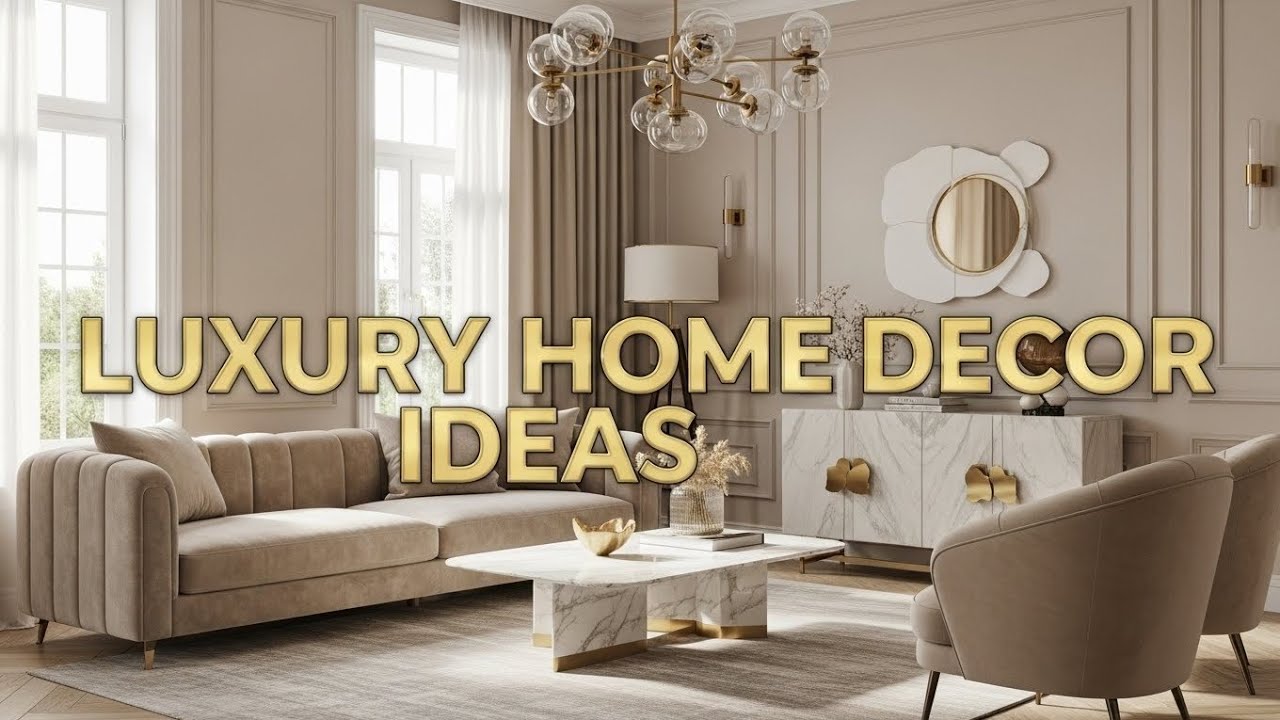 Luxury Home Decor Ideas | Modern & Elegant Room Makeover Tips for Stylish Interiors