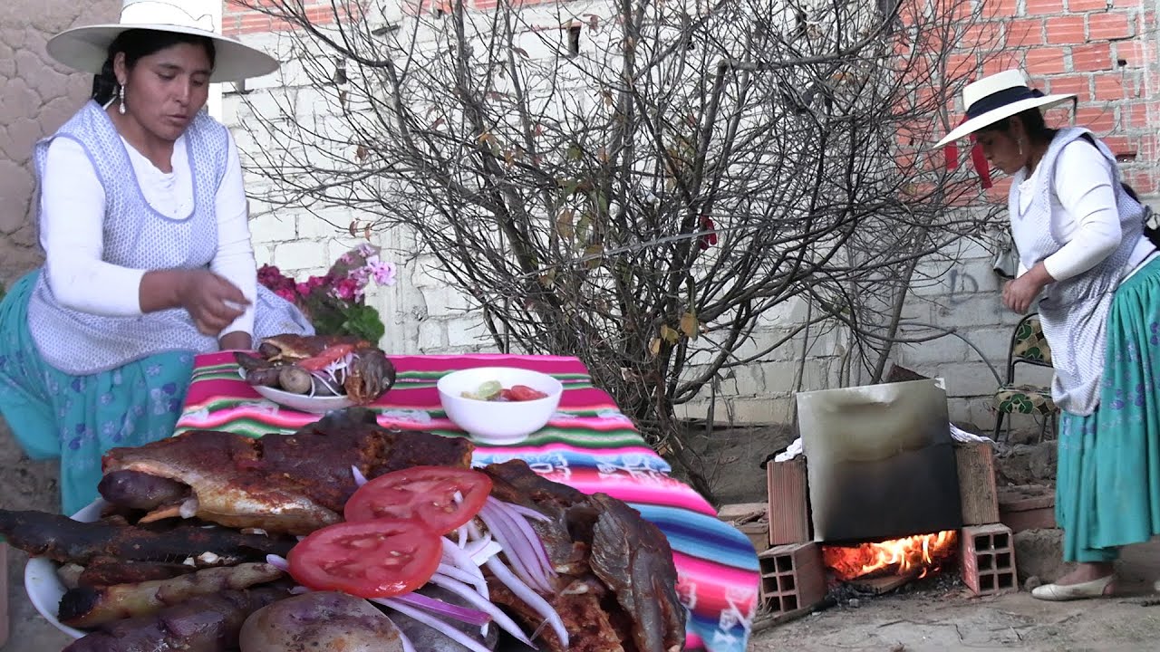 COCINANDO TRUCHA AL HORNO EN EL CAMPO - COCINA CON MAMILA