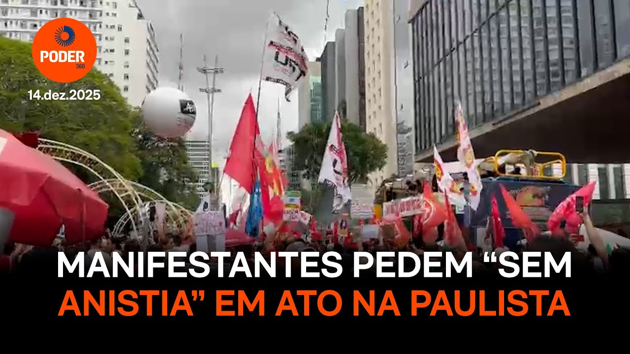 Em ato na Paulista, manifestantes pedem &ldquo;sem anistia&rdquo;