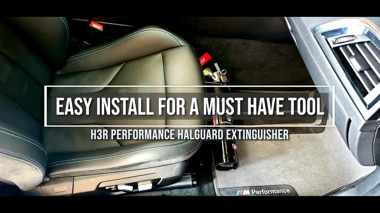 The tool we ALL should have all the time:  H3R Performance Halguard fire extinguisher install