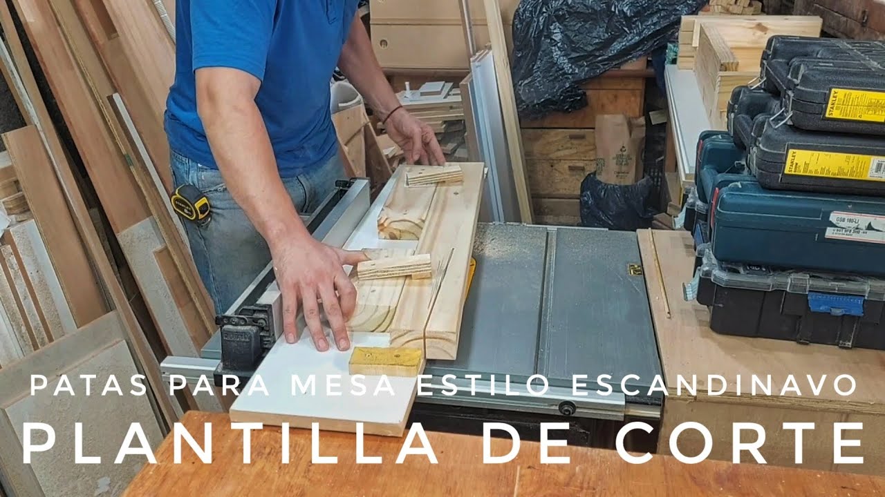 COMO HACER PATAS DE MESA | PLANTILLA DE CORTE | ESTILO ESCANDINAVO | Bang!