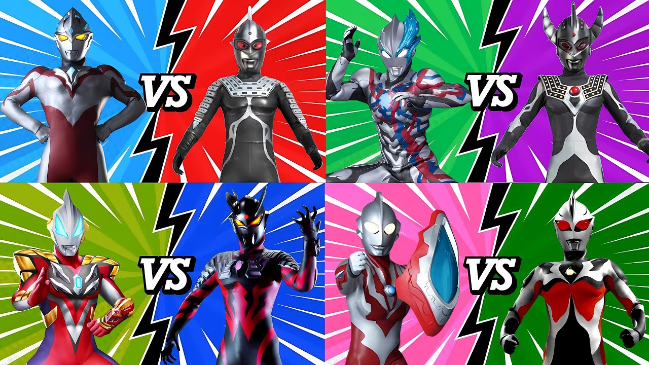 ULTRAMAN ARC VS CHAOSROID SEVEN, BLAZAR VS CHAOSROID TARO RIBUT 🆚 COSMOS DARK GEED ZERO DARK #ウルトラマン