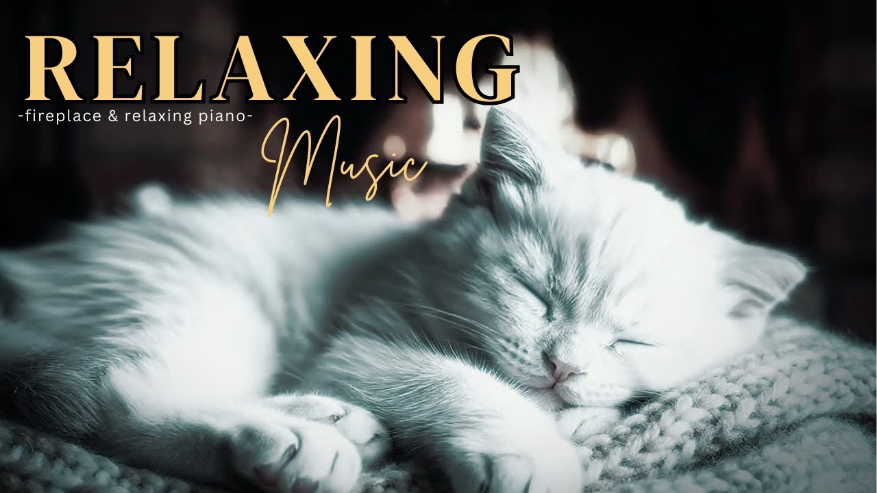 Deep Sleep Music with Fireplace Ambience & Gentle Piano