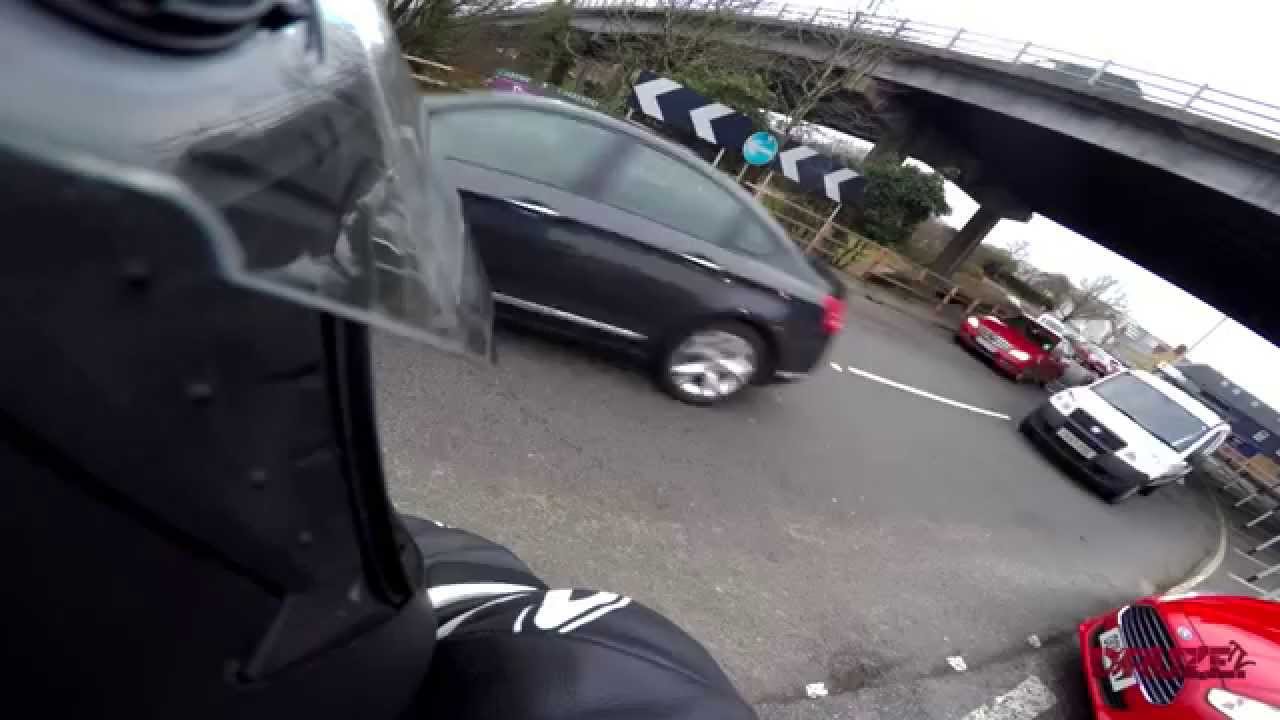 Double Motorbike Fail | Stalled on Roundabout | Near Miss | AlexRider