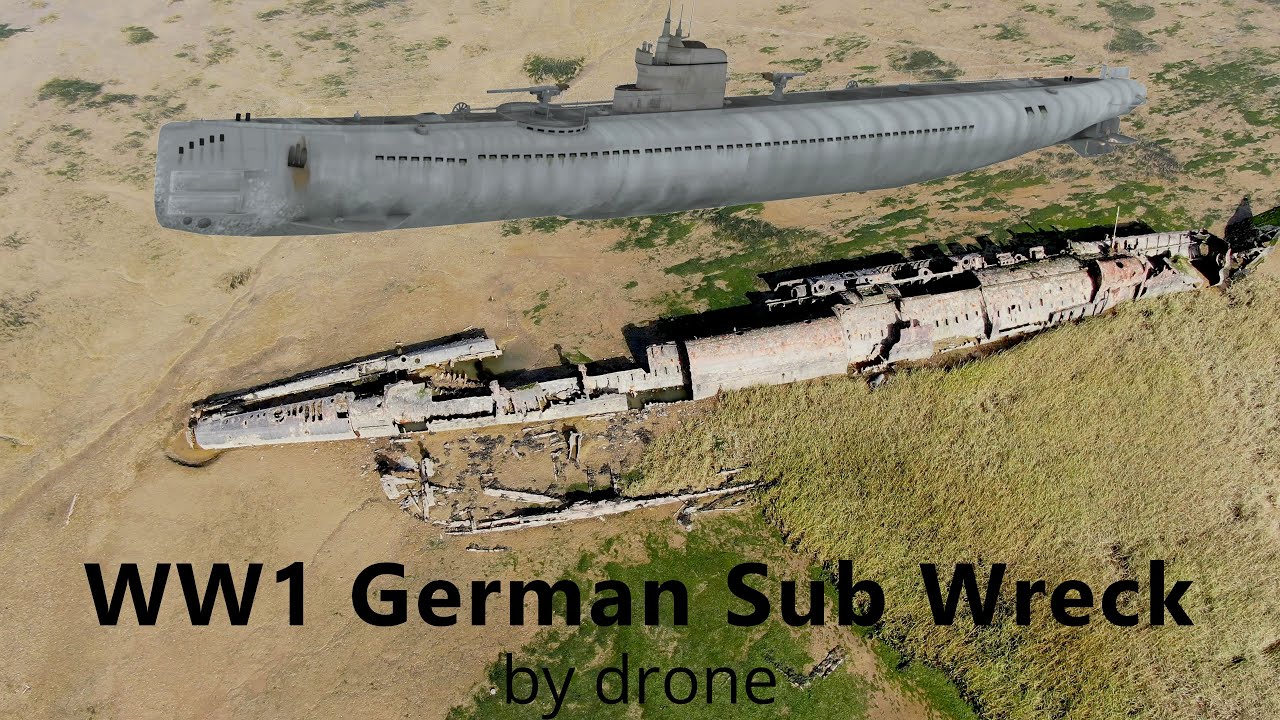 Exploring a WW1 U-boat Wreck in the UK - Drone Footage