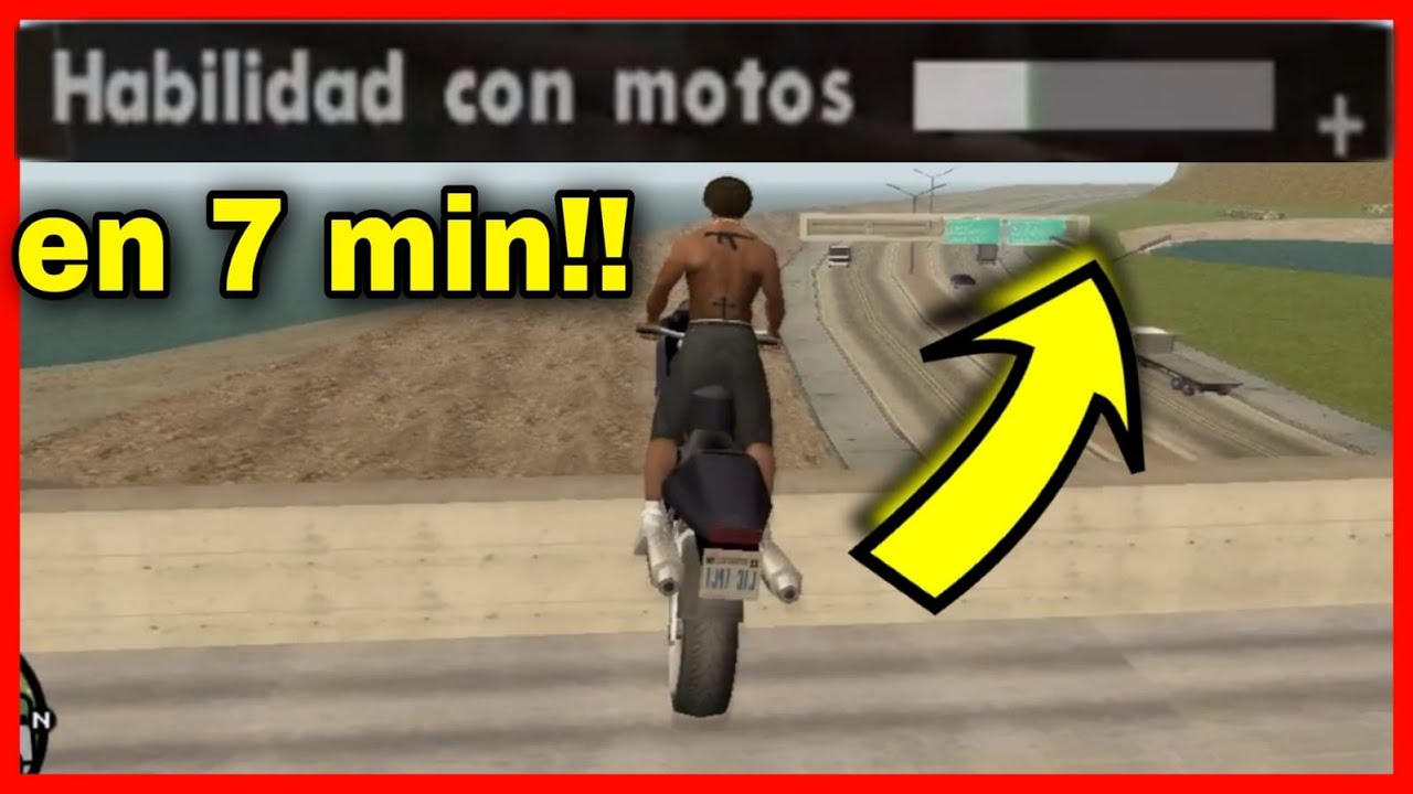 🔥Como subir la Habilidad de MOTOS al 100% GTA San Andreas -  Habilidad de MOTOS al Máximo