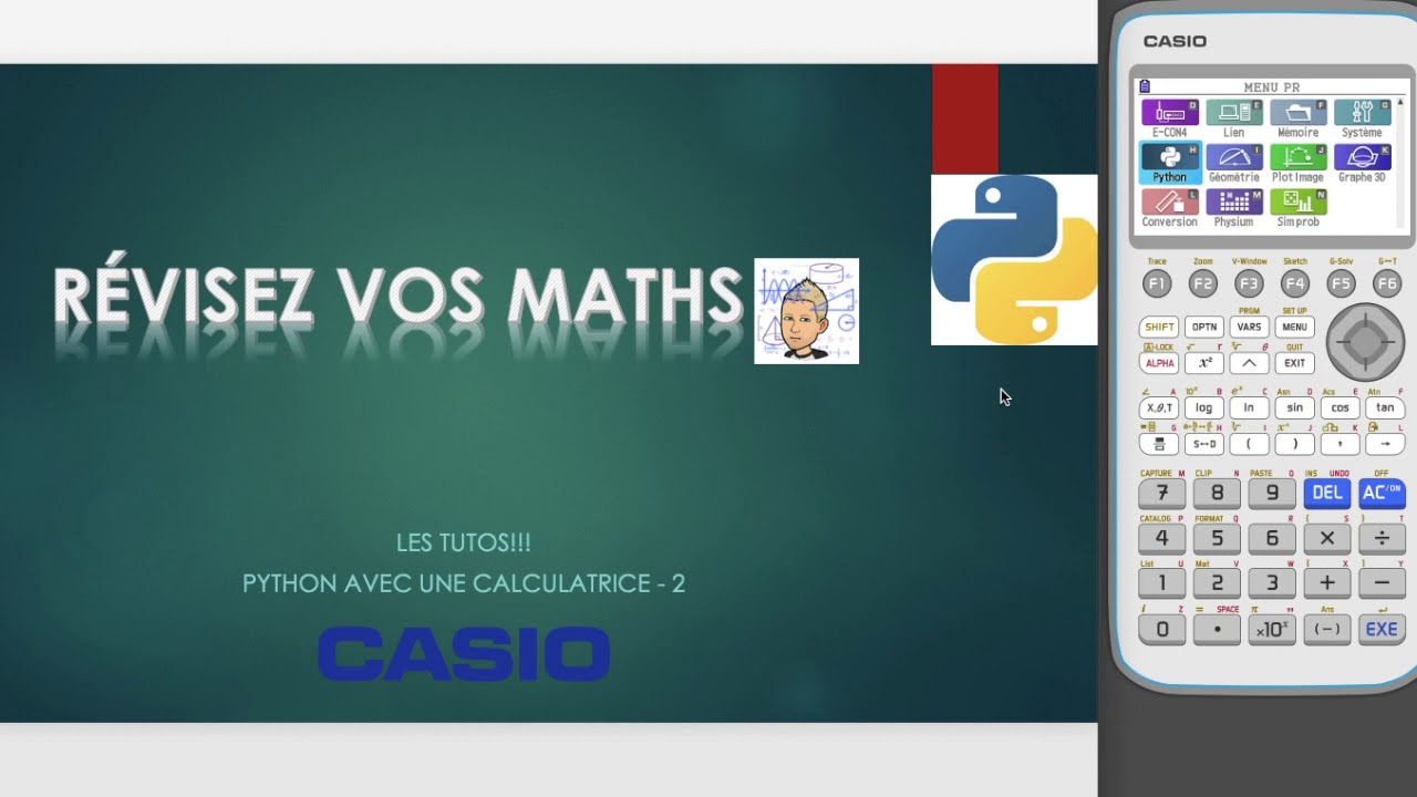 tuto python avec la Casio Graph 90+ - partie 2