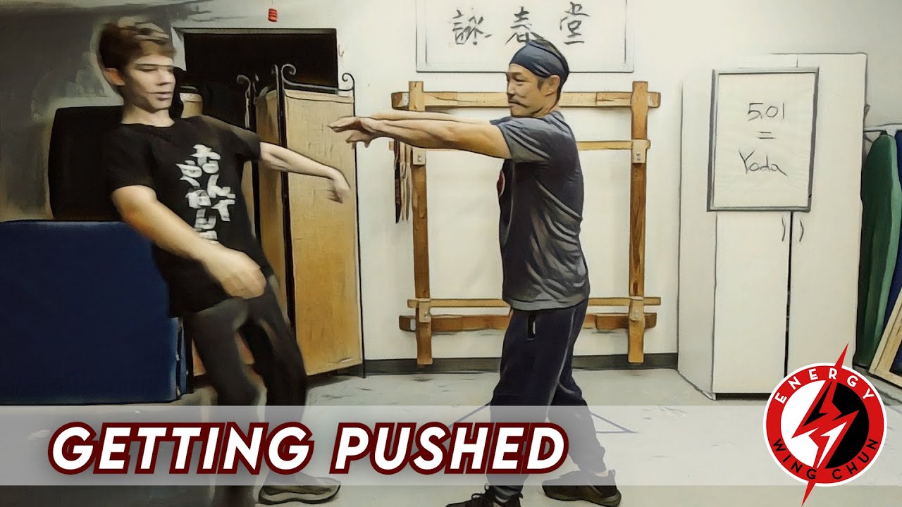 Getting Pushed- Wing Chun Training Techniques Structure #martialarts #kungfu #winghchun