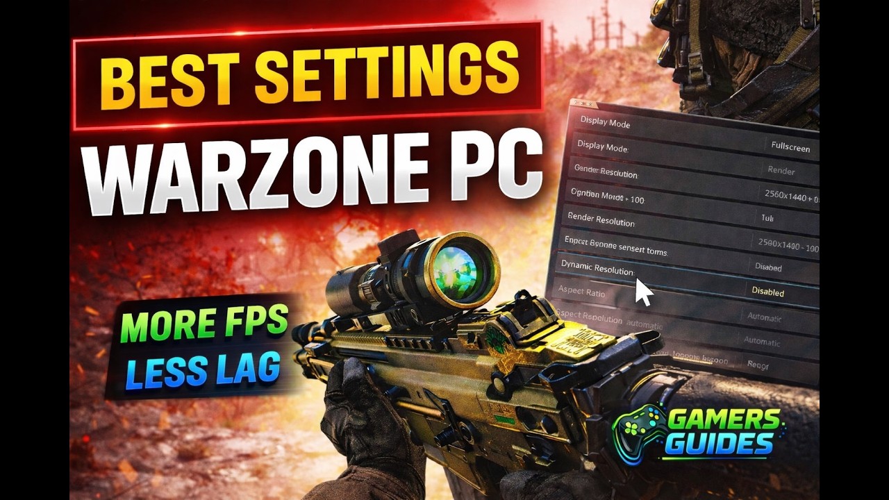 Warzone PC Best Settings (FPS Boost & No Lag)