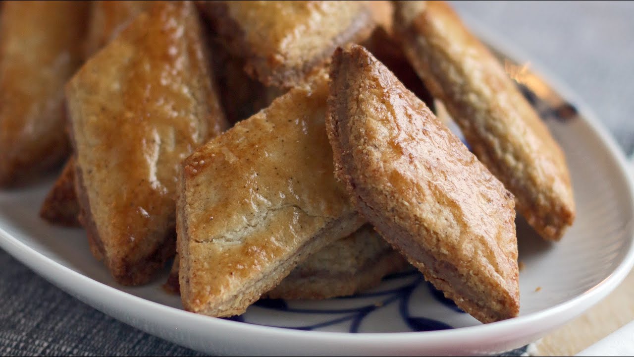 Glutenfri småkager med marcipan og nougat