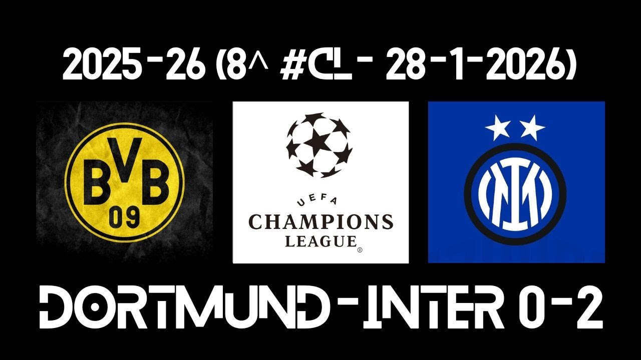 2025-26 (8^ #CL - 28-01-2026) Bor.Dortmund-INTER 0-2 - Commento #GMMile
