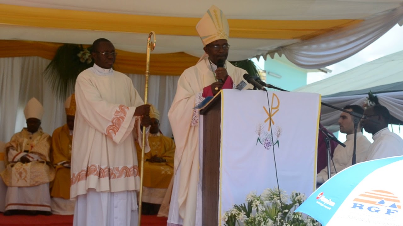 Ijambo rya Mgr Gervais BANSHIMIYUBUSA ku musi wogushikirizwa Diocèse nkuru y'ibujumbura