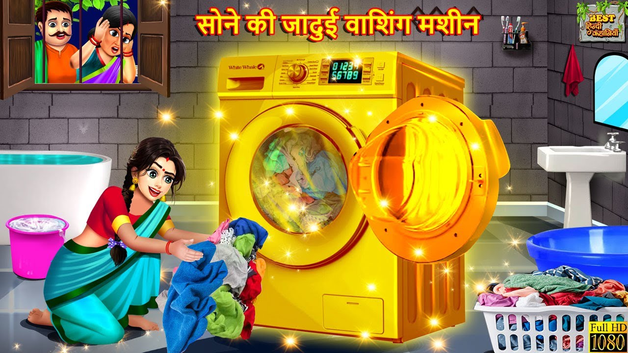 सोने की जादुई वाशिंग मशीन । Sone Ki Washing Machine | Hindi Kahani | Moral Stories | Bedtime Stories
