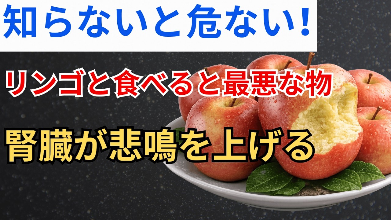 リンゴと一緒に食べると腎臓を傷める! 内科医が警告する“高齢者が避けるべき危険な食べ合わせ” |高齢者の健康