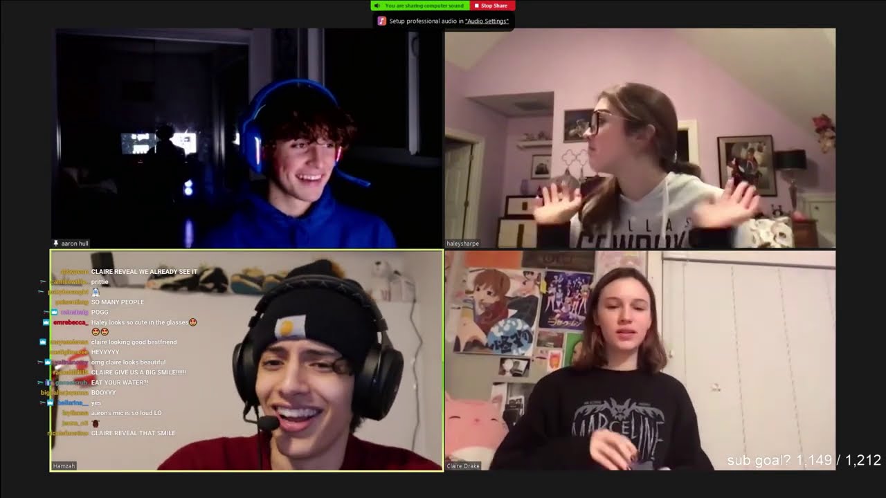 Aaron, Hamzah, Claire & Haley Chat & Play Among Us & skribbl.io | 4th January 2021