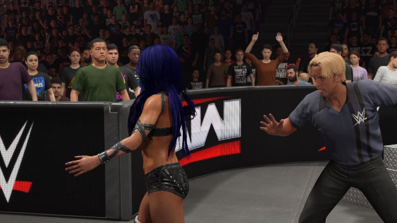 WWE 2K25 Sasha Banks & Rhea Ripley brawl again - RAW