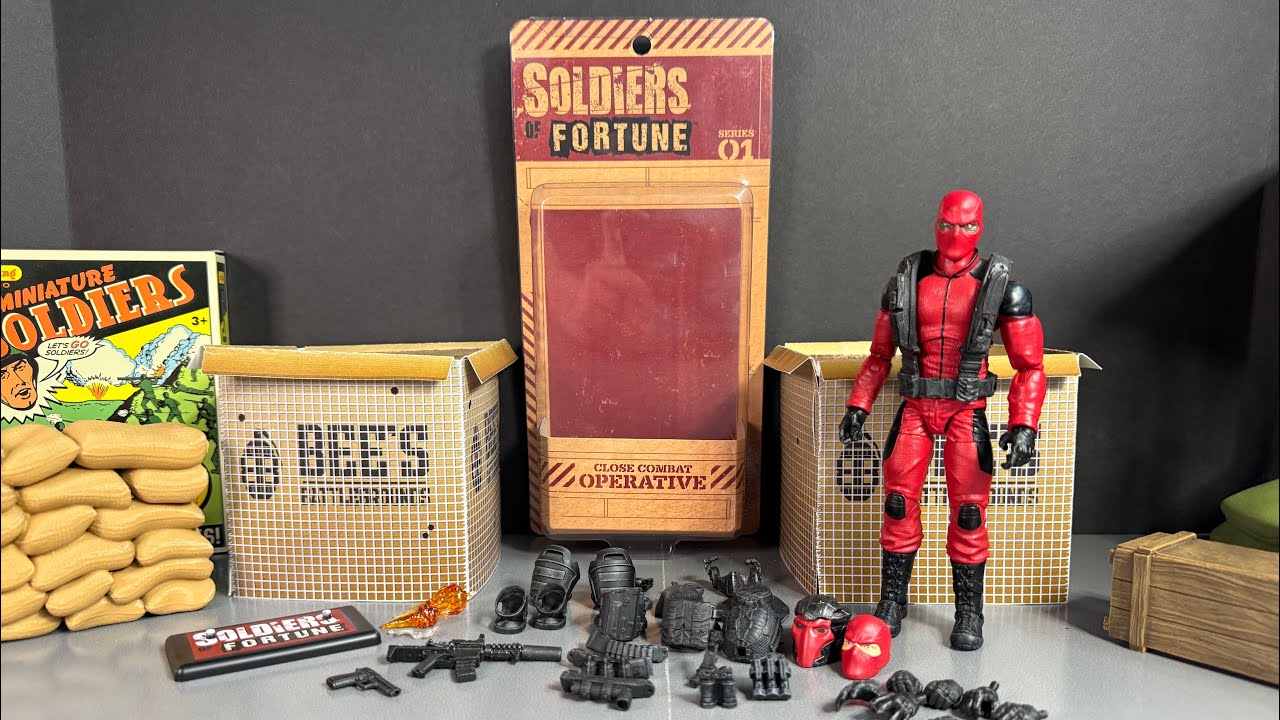 Soldiers of Fortune Close Combat Operative Red and Black Anniversary Exclusive