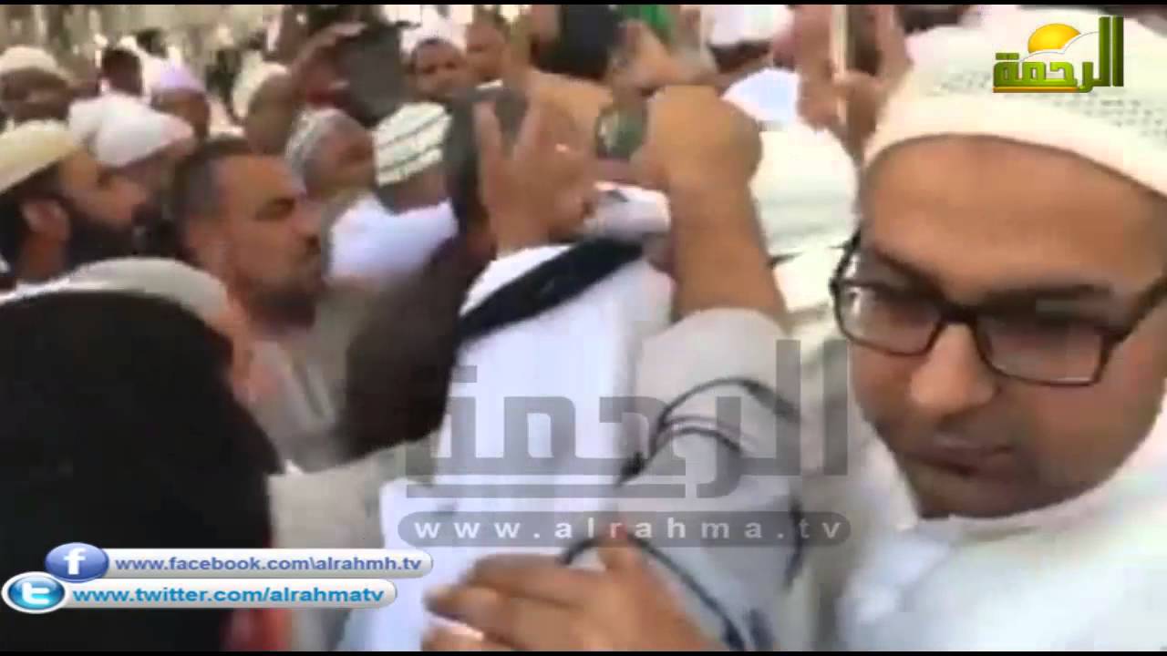 شاهد ماذا فعل المصلين فى المسجد النبوي مع الشيخ محمد حسان  لن تصدق