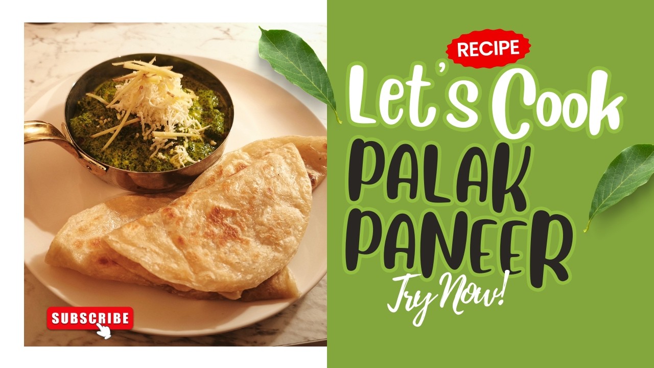 Palak Paneer 🌿🧀 | Creamy Restaurant-Style Spinach Paneer Recipe