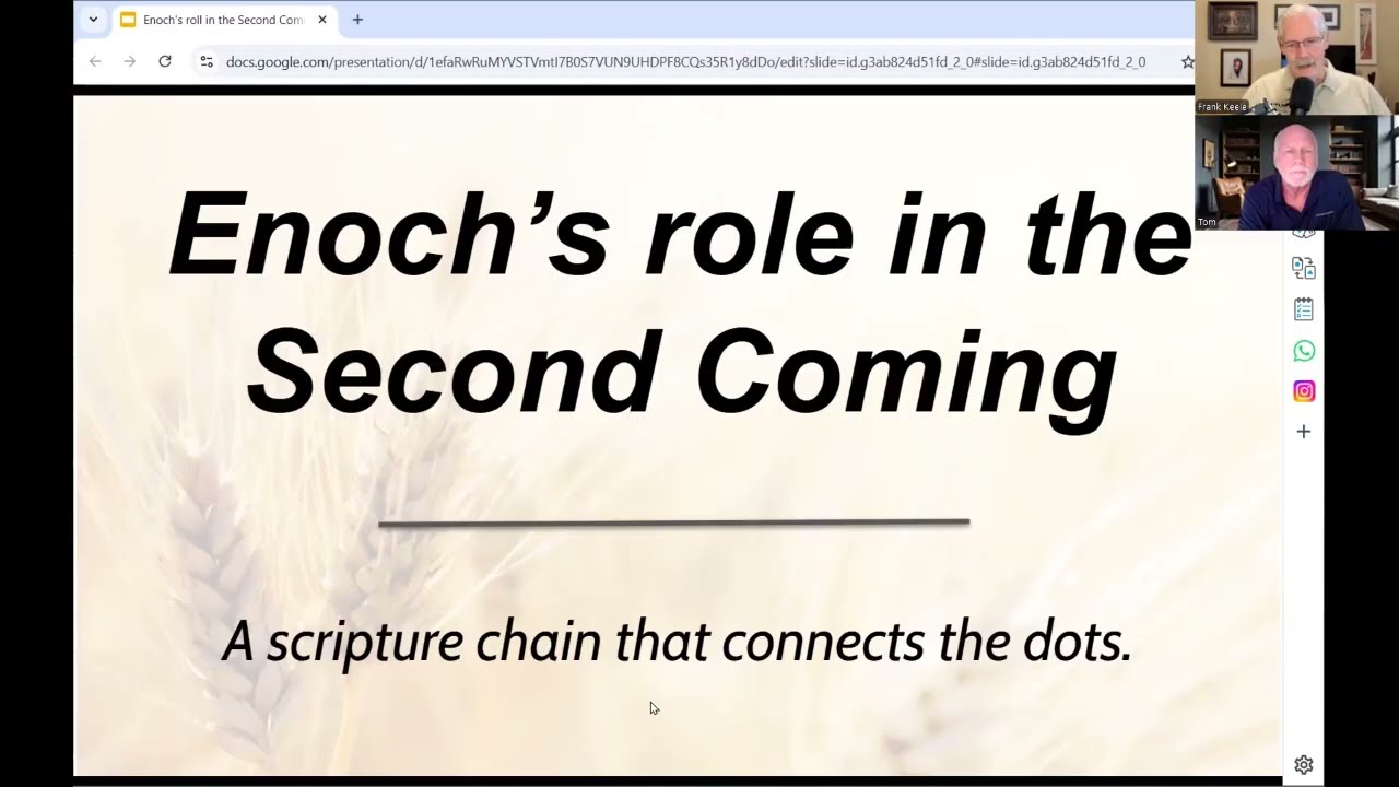 Enoch's role in the  Second Coming