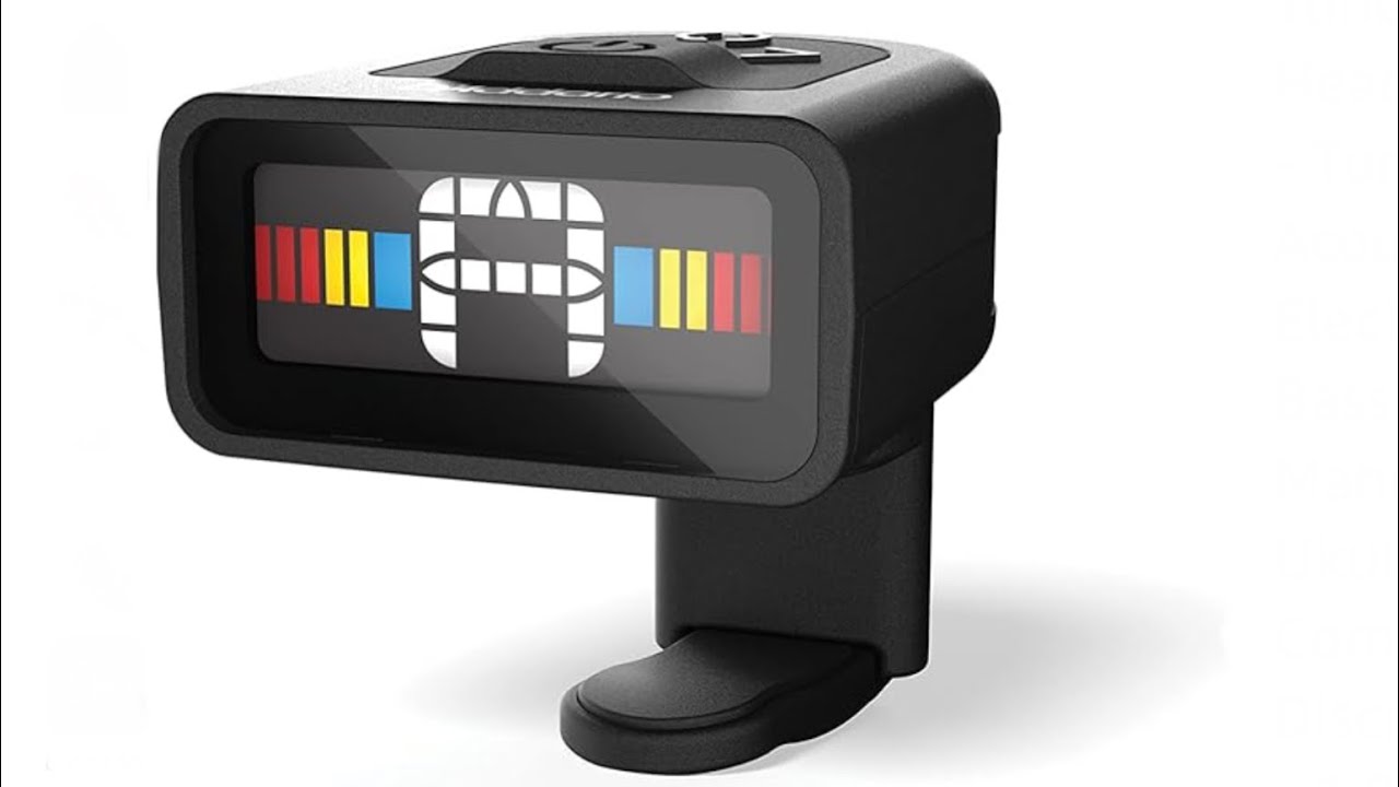 D'Addario Guitar Tuner - Micro Headstock Tuner - Tuner for Acoustic Guitar, Electric Guitar, Bass