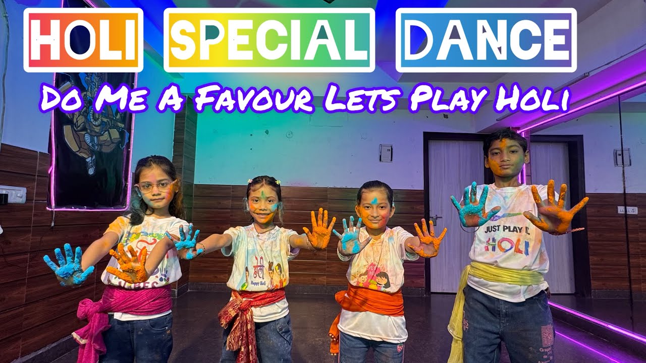 Holi Dance Cover | Do Me A Favour Lets Play Holi | Kids Dance I Choreography By Riyansh