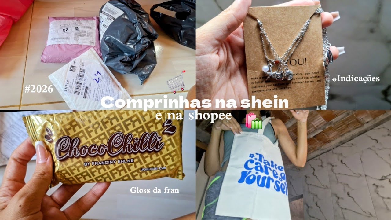 Comprinhas na shein e na shopee!!!( roupa, acessórios praianos, #2026, indicações) 