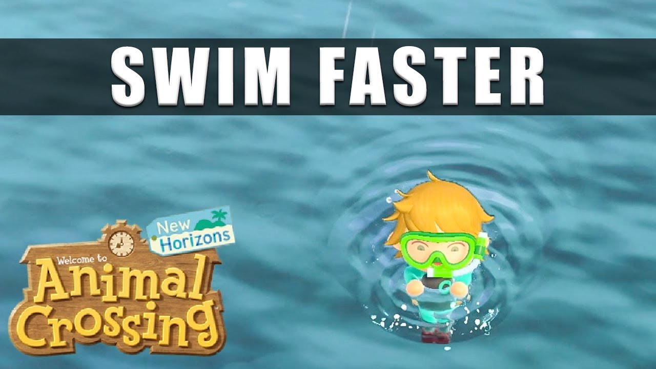 Animal Crossing New Horizons how to swim faster