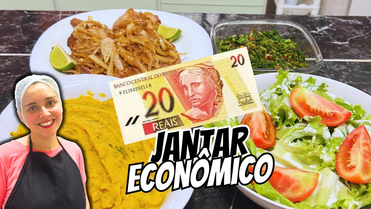 FIZ UM JANTAR COMPLETO E SAUD&Aacute;VEL COM APENAS 20 REAIS - JANTAR SIMPLES E GOSTOSO