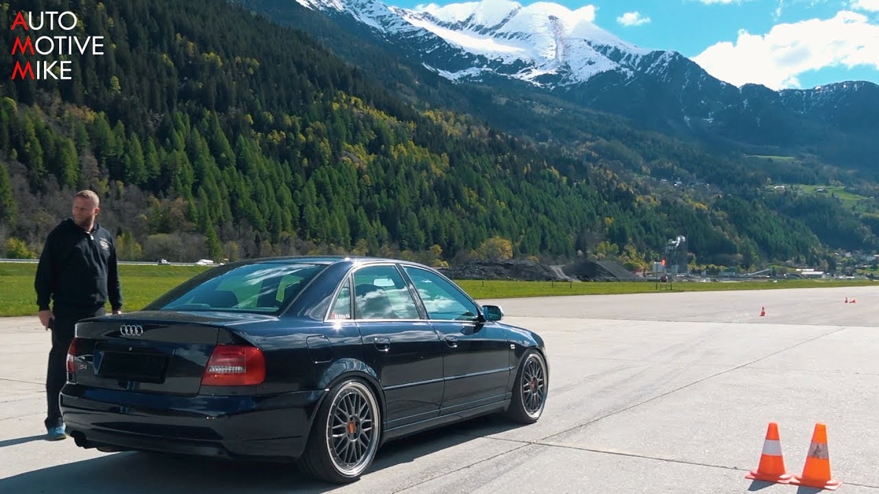 700HP AUDI S4 B5 DRAG RACING ON AIRFIELD