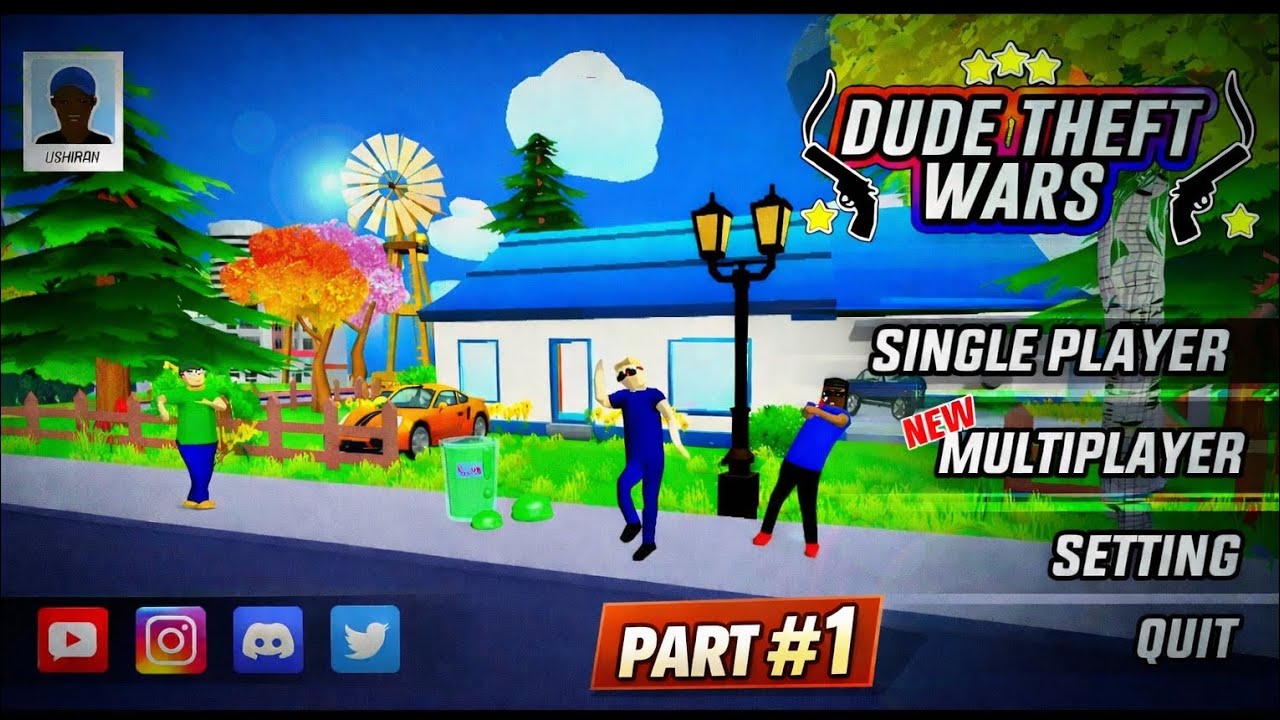 Mobile GTA Style Game 😱 | Dude Theft Wars Part 1 | Full Map Explore Gameplay | Black Flash Gamer