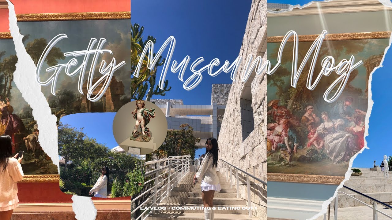 GETTY MUSEUM first time VISIT!! + commuting, eating out  𓂃⋆.˚