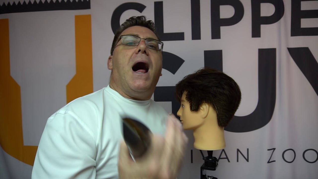 Cross cut and up cut  technique for clipper over comb haircut