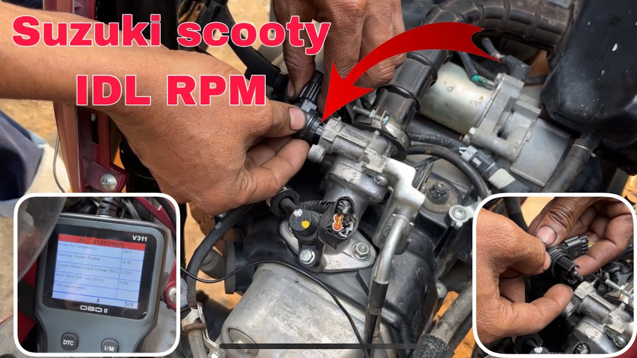 Suzuki scooty bs6 ideal air controller problem/Rpm hi kase sahi kare Dekhiye