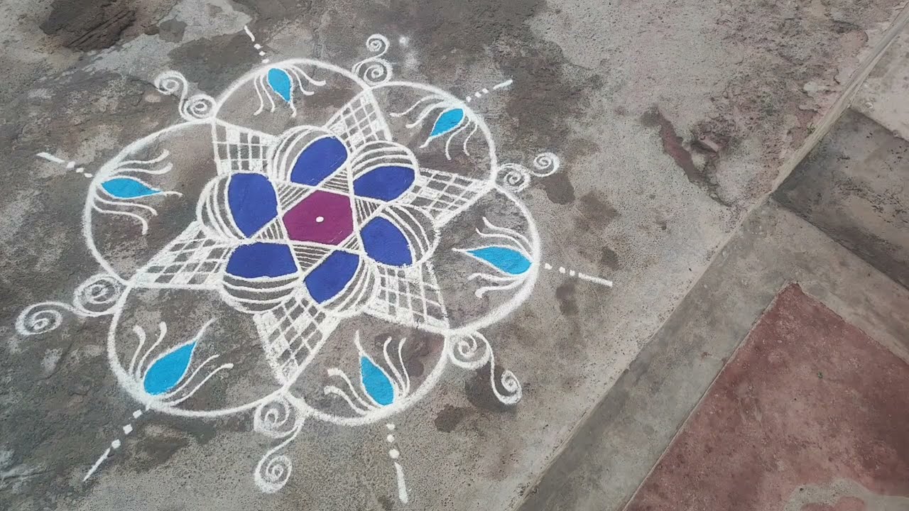 கோலம் போடலாமா simple &easy rangoli @priyaraju9904