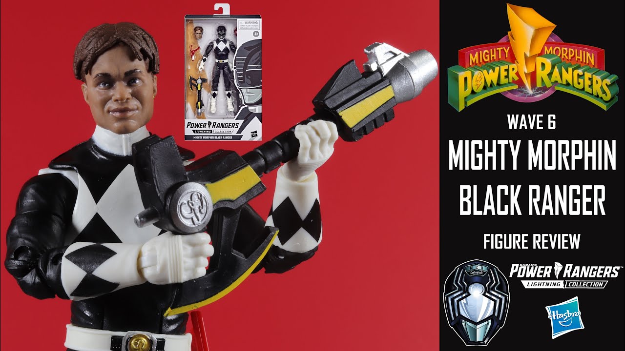 Power Rangers Lightning Collection MMPR Original BLACK RANGER ZACK Wave 6 Figure Review