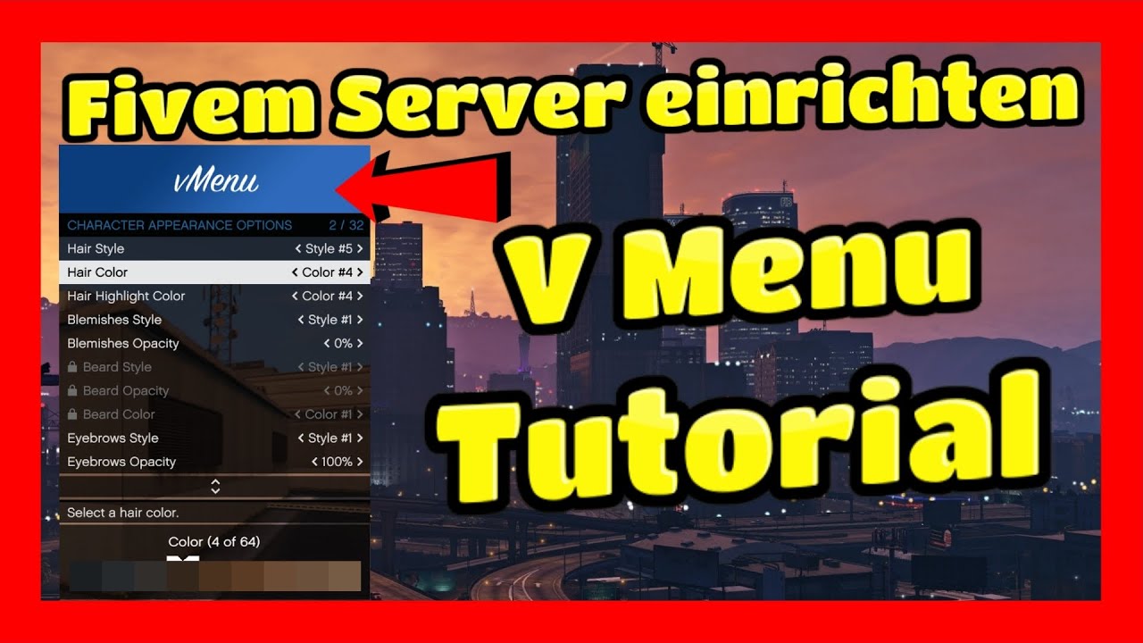 Fivem Server einrichten #2 // V Menu Tutorial
