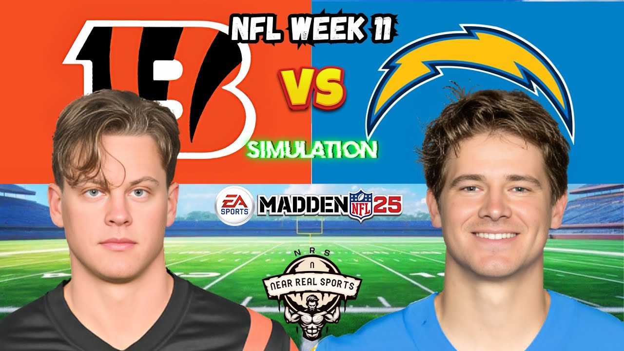 BENGALS vs CHARGERS | NFL WEEK 11 | MADDEN 25 PREDICTIONS