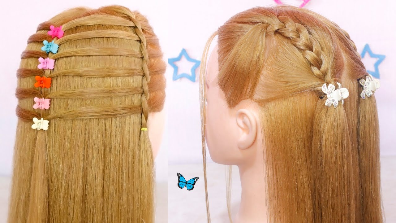 🙇‍♀️2 peinados aesthetic para niñas💖 / 🙇‍♀️peinados con ligas💖 #girlshairstyle